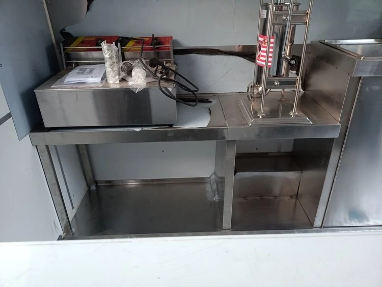 bakery food cart trailer with cooking machines