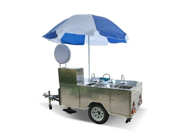 Hot Dog Cart With Refrigerator